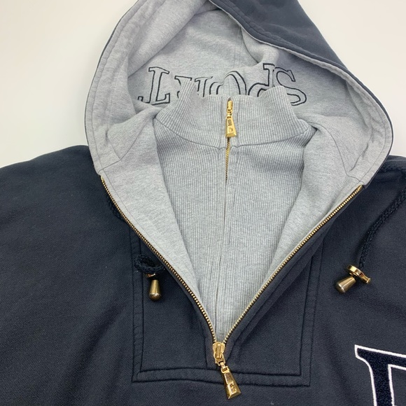 Escada Sport Vintage Letter Hoodie Dual Zip Large - Picture 5 of 13